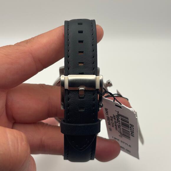 Fossil Rhett BQ2849 Men’s 42mm Black Dial Multifunction Quartz Leather Straps - Picture 4 of 15